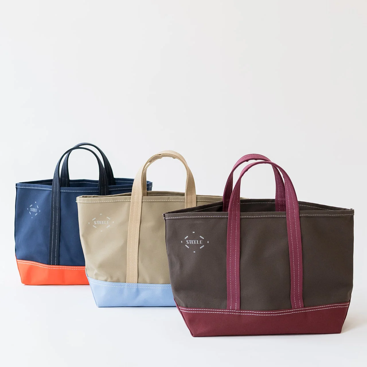 Color Block Totes by Steele Canvas