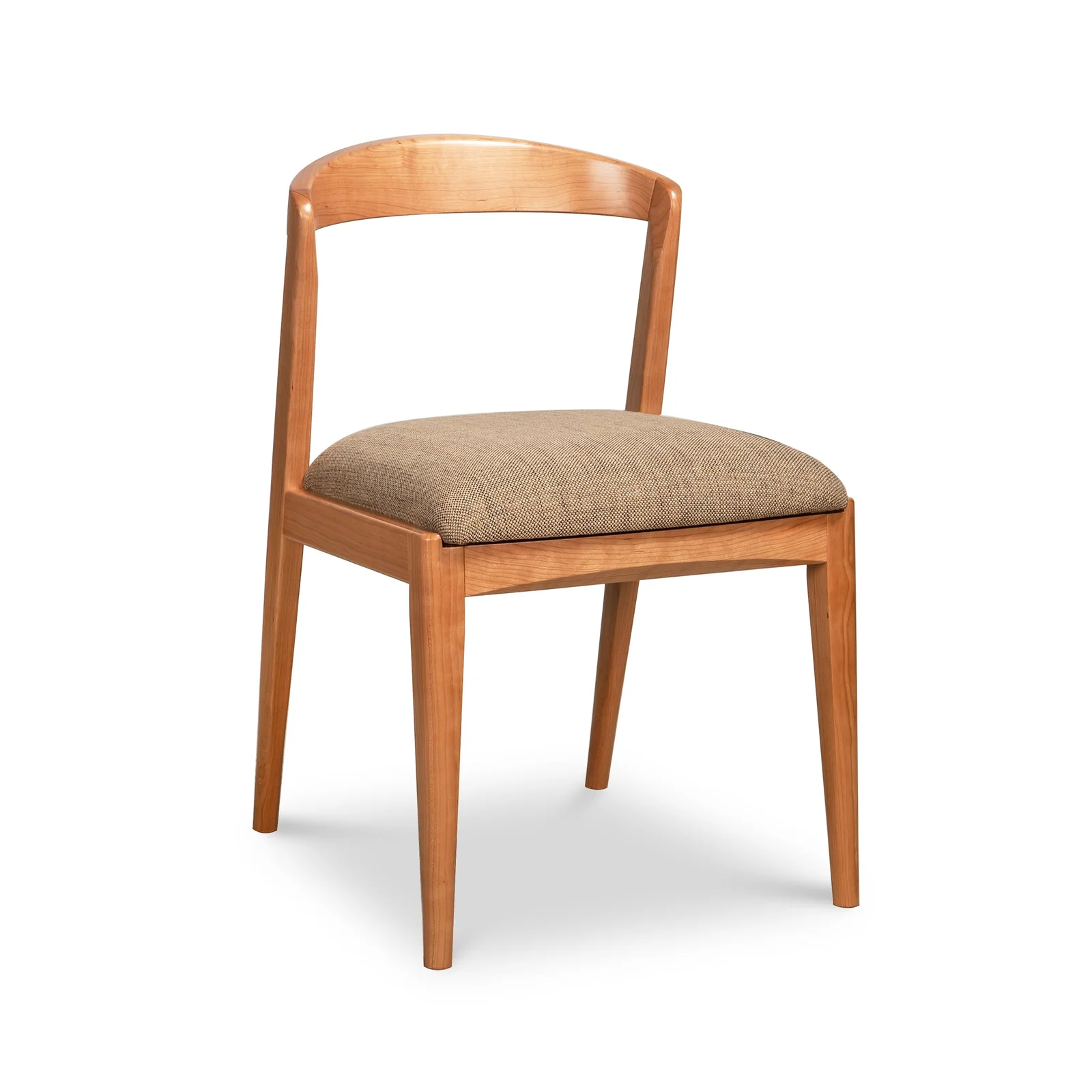 Montgomery Chair with Barley Upholstery in Cherry - Display Model by Vermont Woods Studios