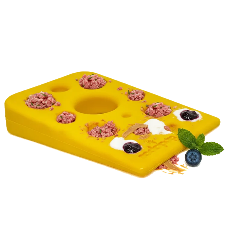 Swiss Cheese Wedge Nylon Dog Chew Toy for Aggressive Chewers | SodaPup by SodaPup