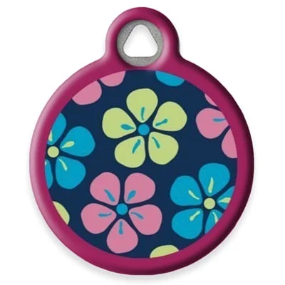 Flower Power Pet ID Tag by Dog Tag Art by Lupine Pet
