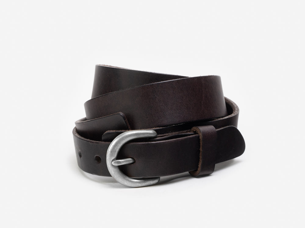 No. 222 Harness Buckle Belt, Dark Brown by Billykirk