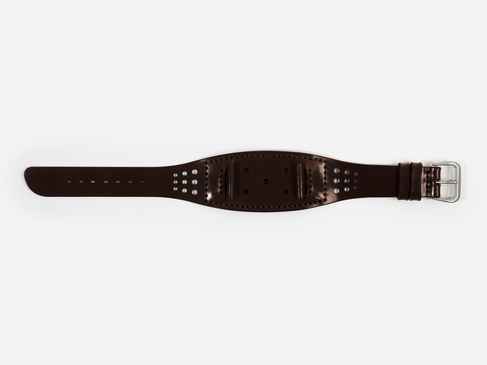 No. 630 Rally Watch Strap, Dark Brown Cordovan by Billykirk