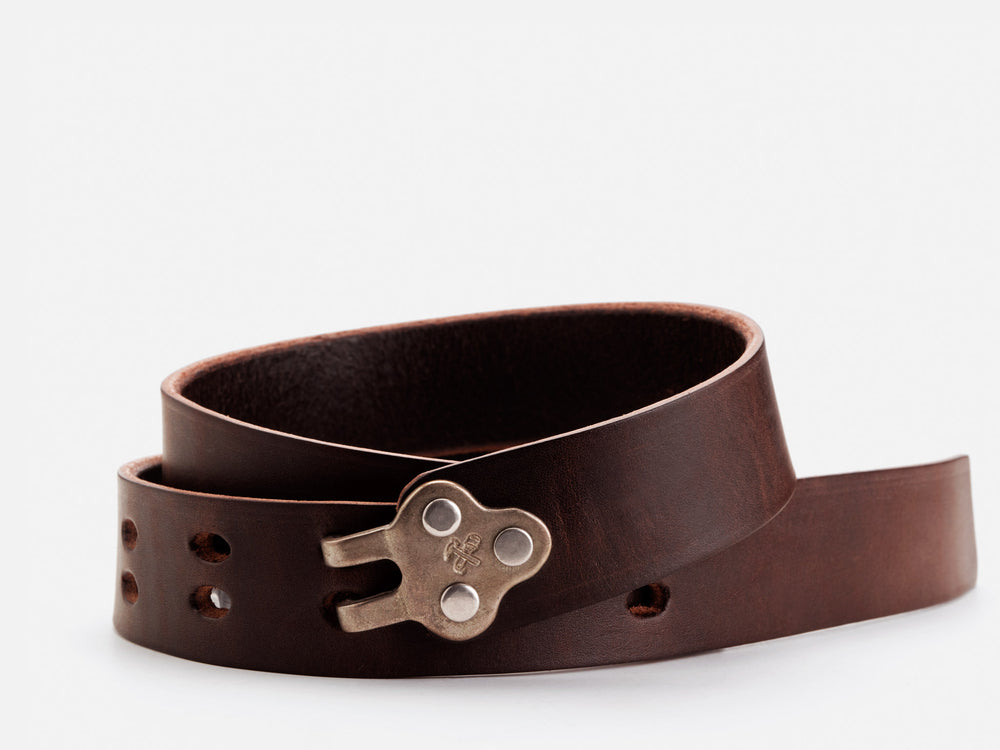No. 150 Claw Buckle Belt, Dark Brown by Billykirk