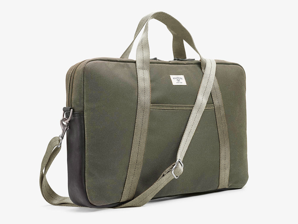 No. 508 Standard Issue Slim Briefcase, Olive by Billykirk