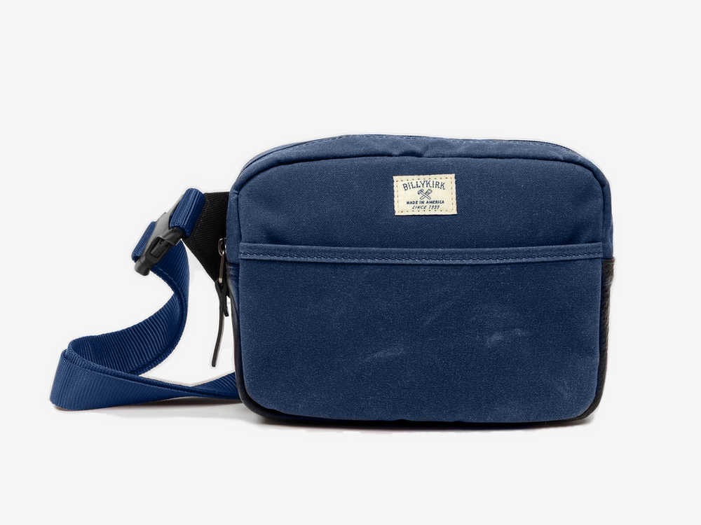 No. 605 Standard Issue Crossbody & Belt Pouch, Navy by Billykirk