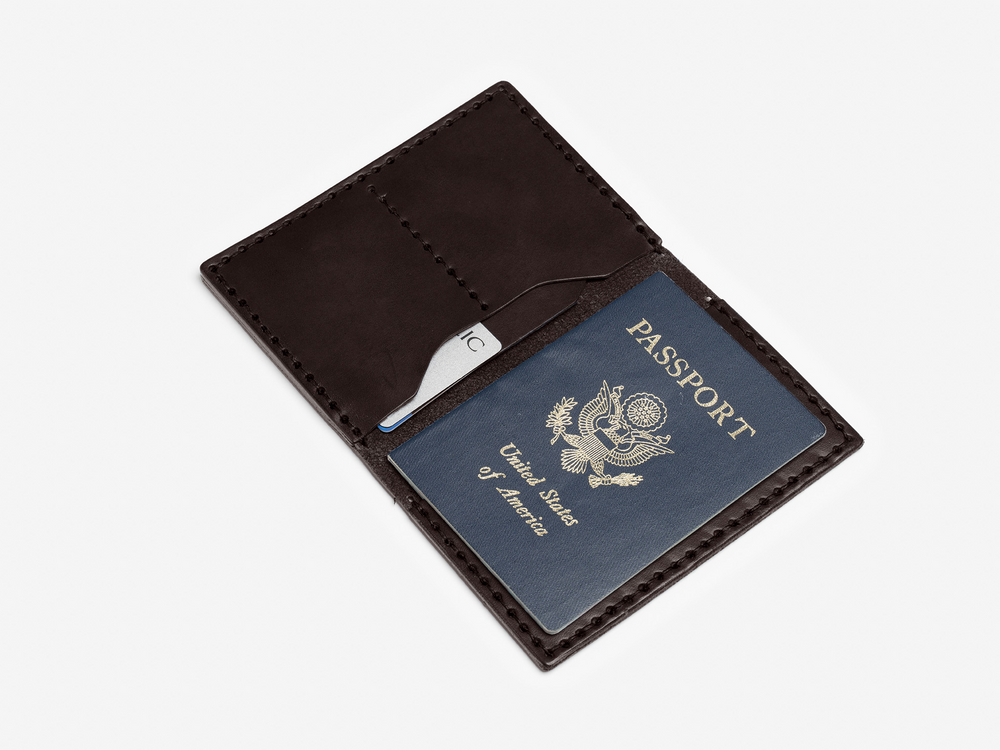 No. 153 Passport Wallet, Dark Brown by Billykirk