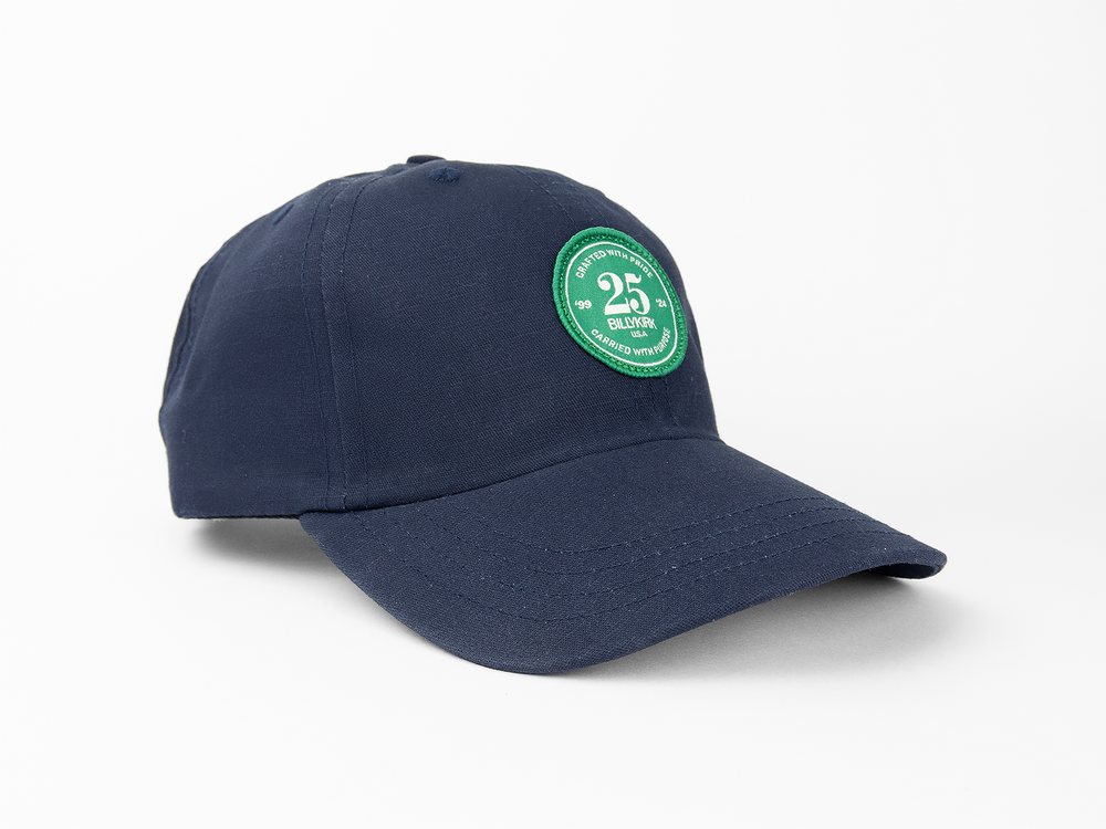 No. 652 Six-Panel Cap with Patch, Navy by Billykirk