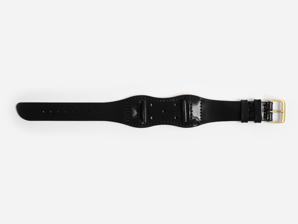 No. 631 Hourglass Watch Strap, Onyx Cordovan by Billykirk