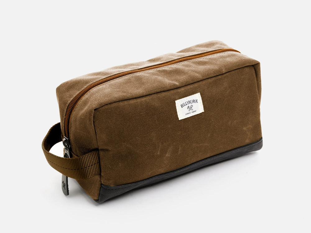 No. 258 Standard Issue Toiletry Bag, Brush Brown by Billykirk