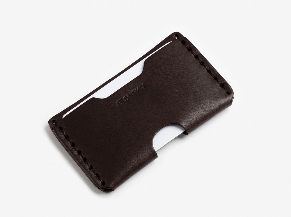 No. 397 Slim Card Case, Dark Brown by Billykirk