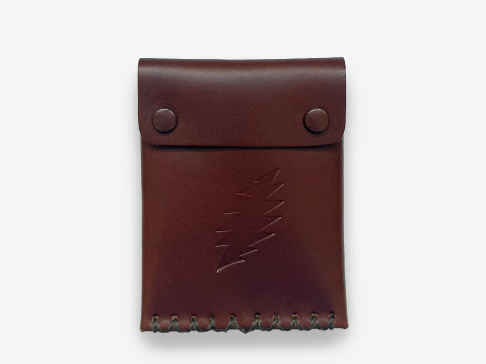 No. 092-GD Card Case with Snaps Bolt, Hickory by Billykirk