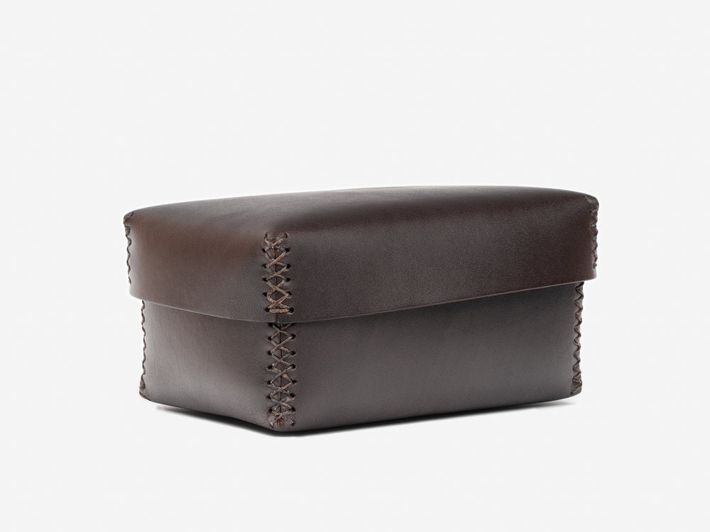 No. 362 Leather Keepsake Box, Dark Brown by Billykirk
