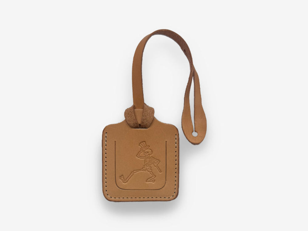No. 645-GD Luggage Tag Skel, Natural by Billykirk