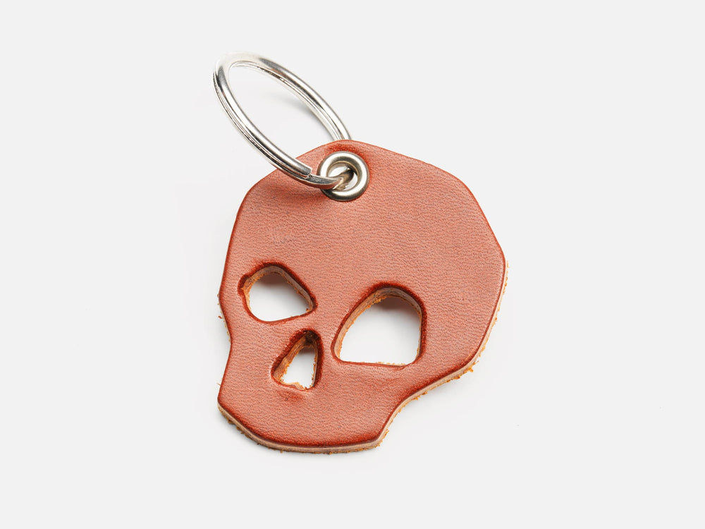 No. 519 Skull Keychain, Tan by Billykirk