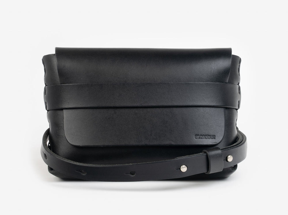 No. 603 Leather Crossbody & Belt Pouch, Black by Billykirk
