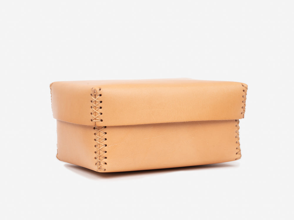 No. 362 Leather Keepsake Box, Natural by Billykirk