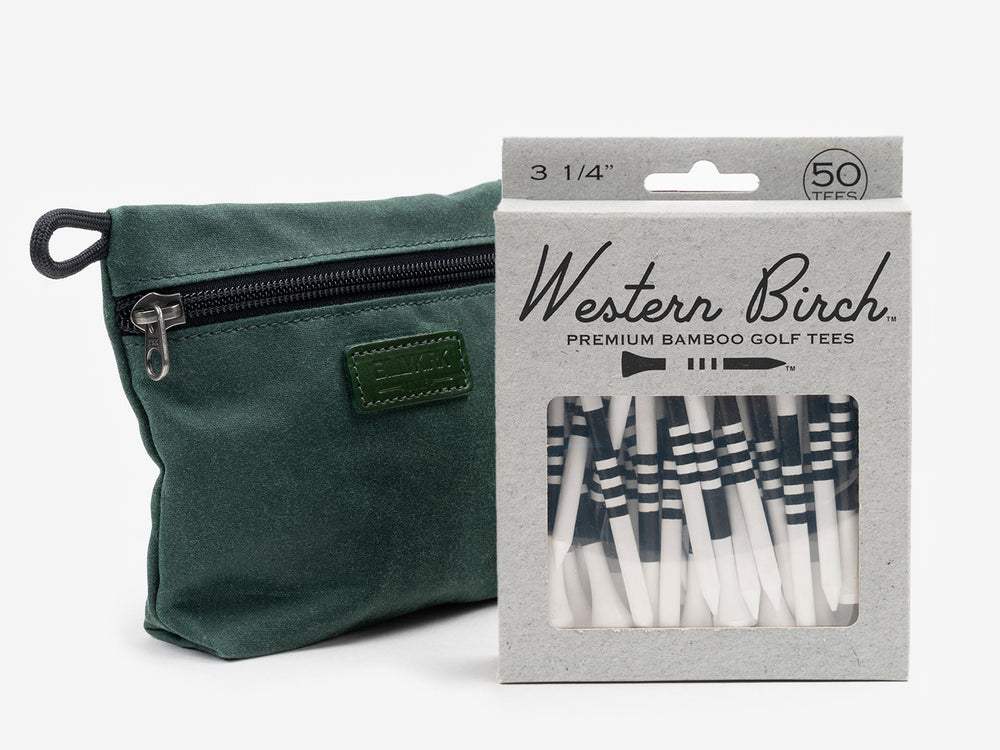 No. 302 Golf Tee Pouch, Green by Billykirk