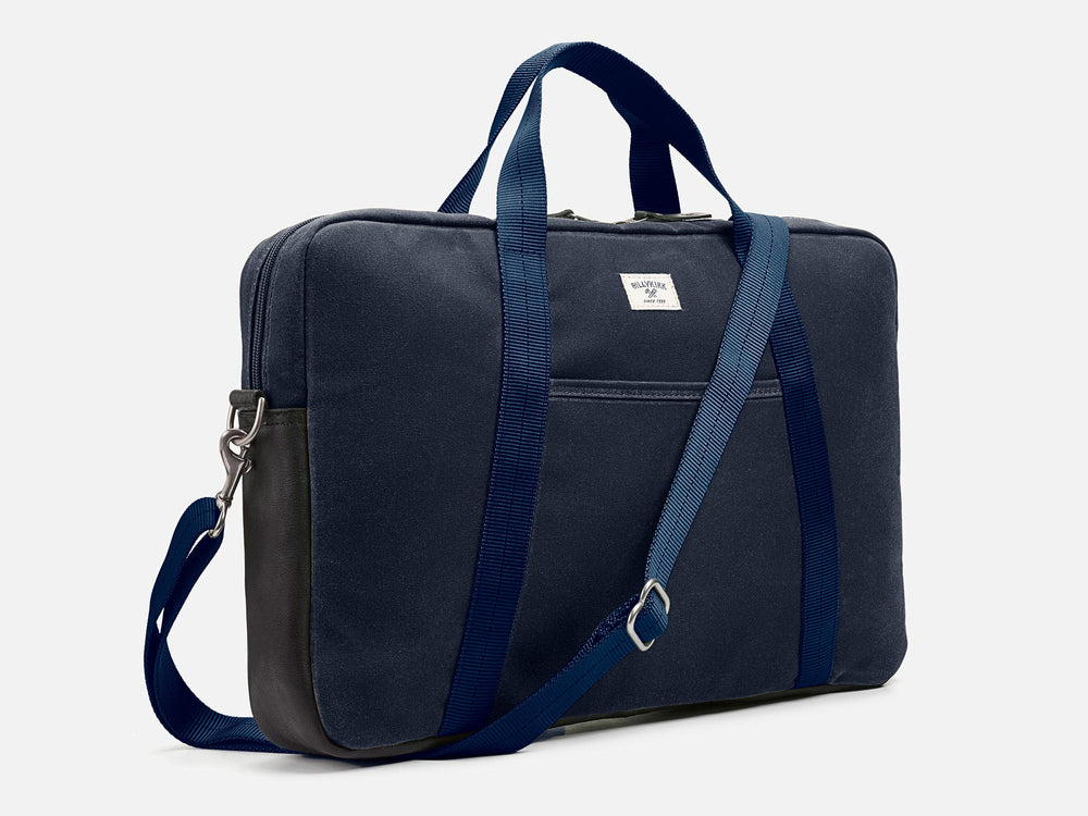 No. 508 Standard Issue Slim Briefcase, Navy by Billykirk