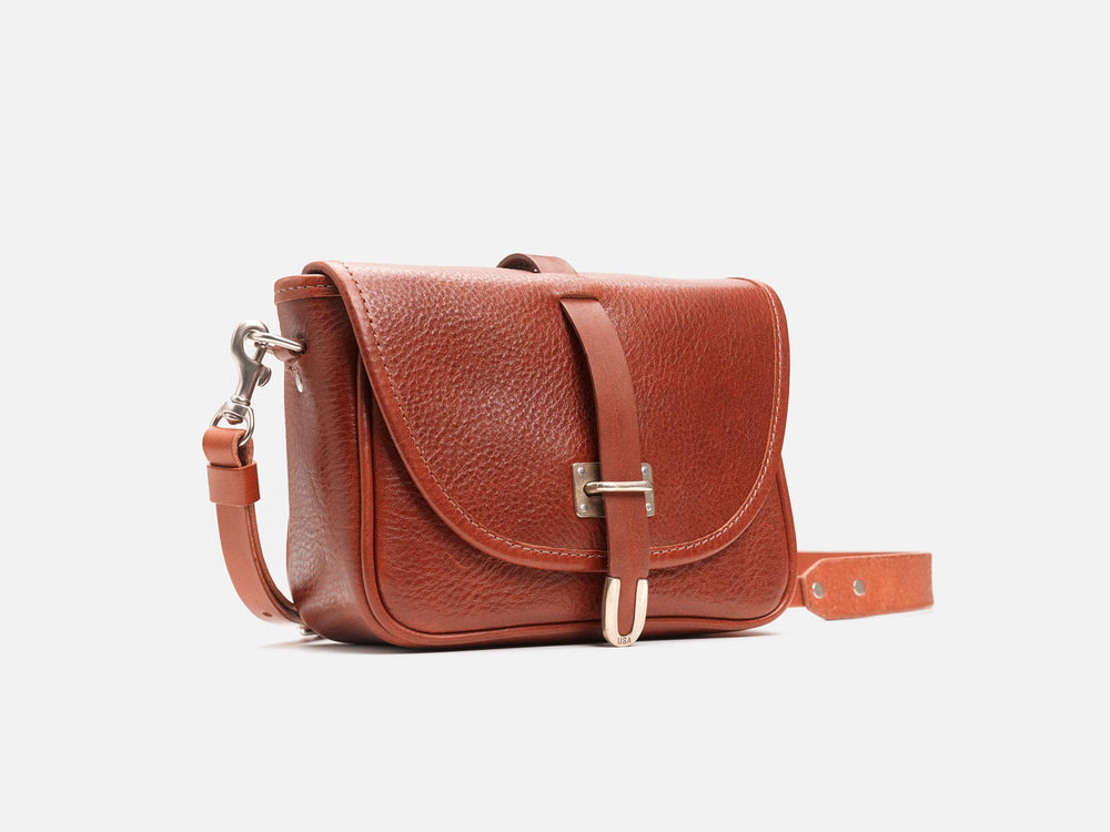 No. 535 Mini Musette Crossbody, Cognac by Billykirk