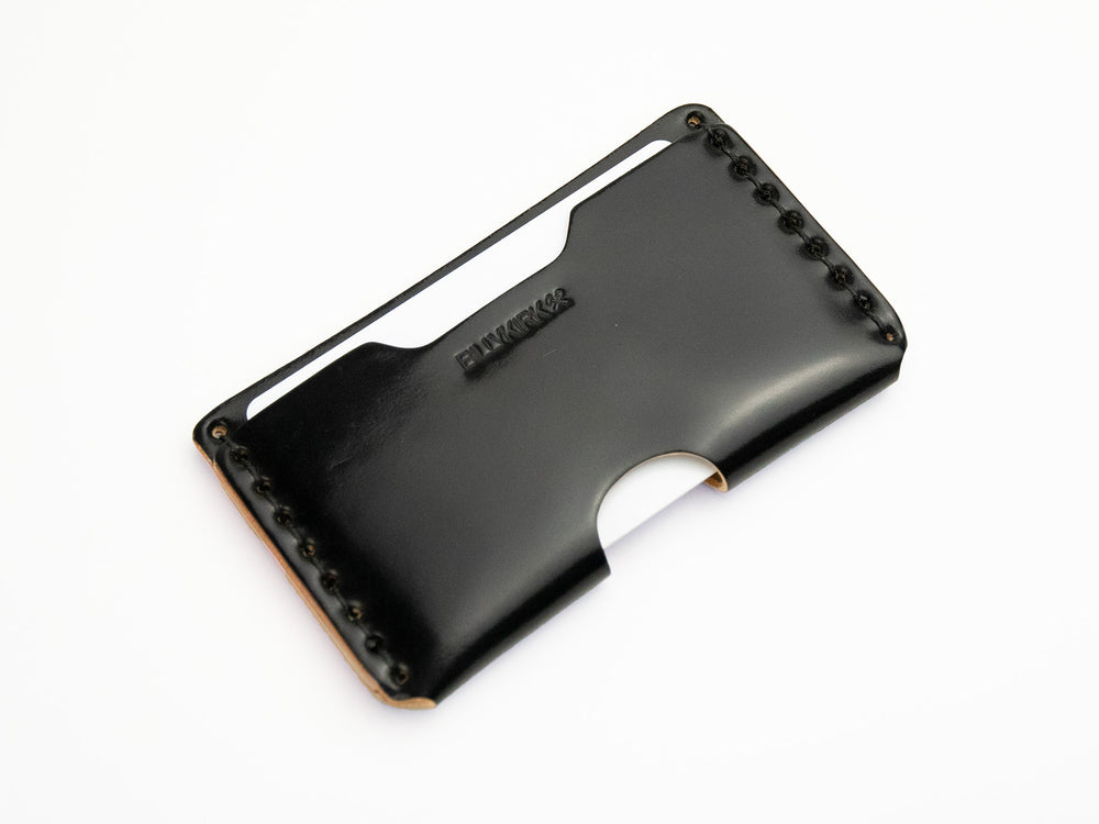 No. 397 Slim Card Case, Onyx Cordovan by Billykirk