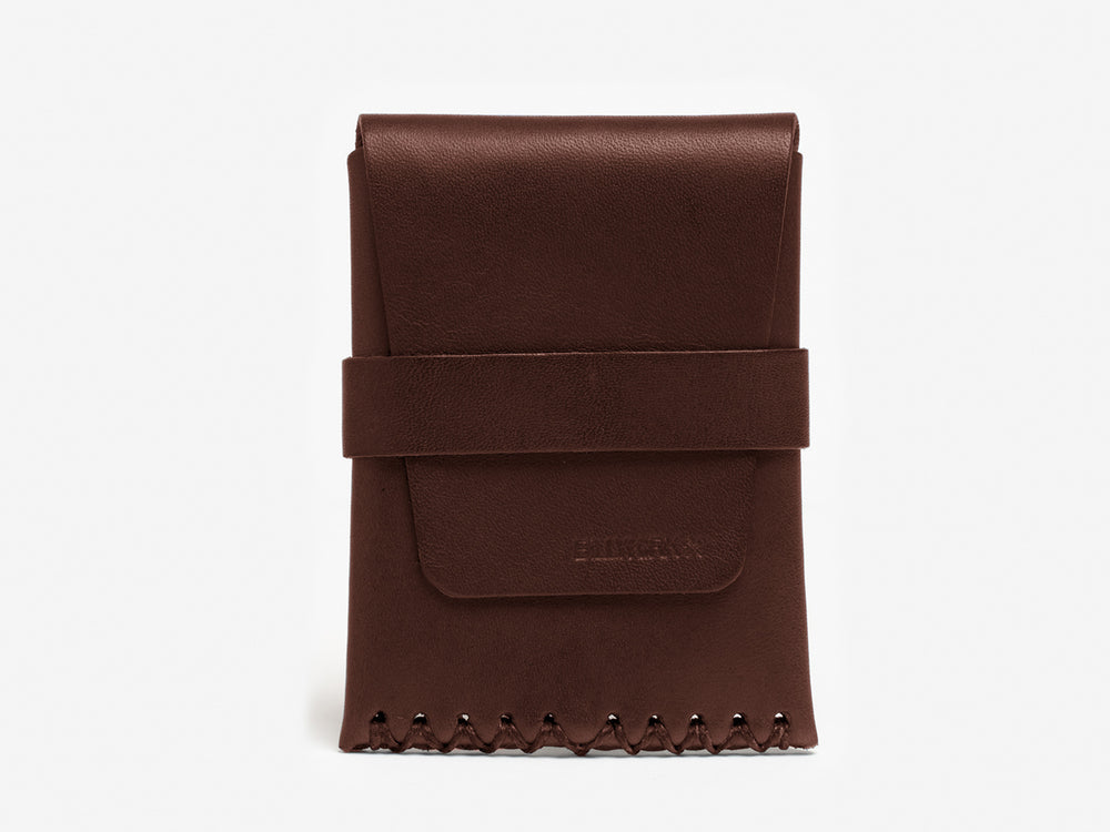 No. 155 Card Case with Flap, Hickory by Billykirk
