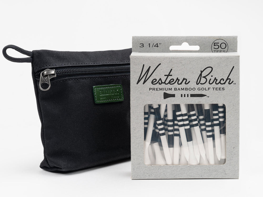 No. 302 Golf Tee Pouch, Black by Billykirk