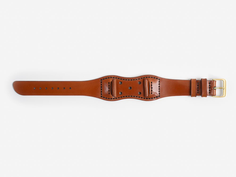 No. 631 Hourglass Watch Strap, Tan Cordovan by Billykirk