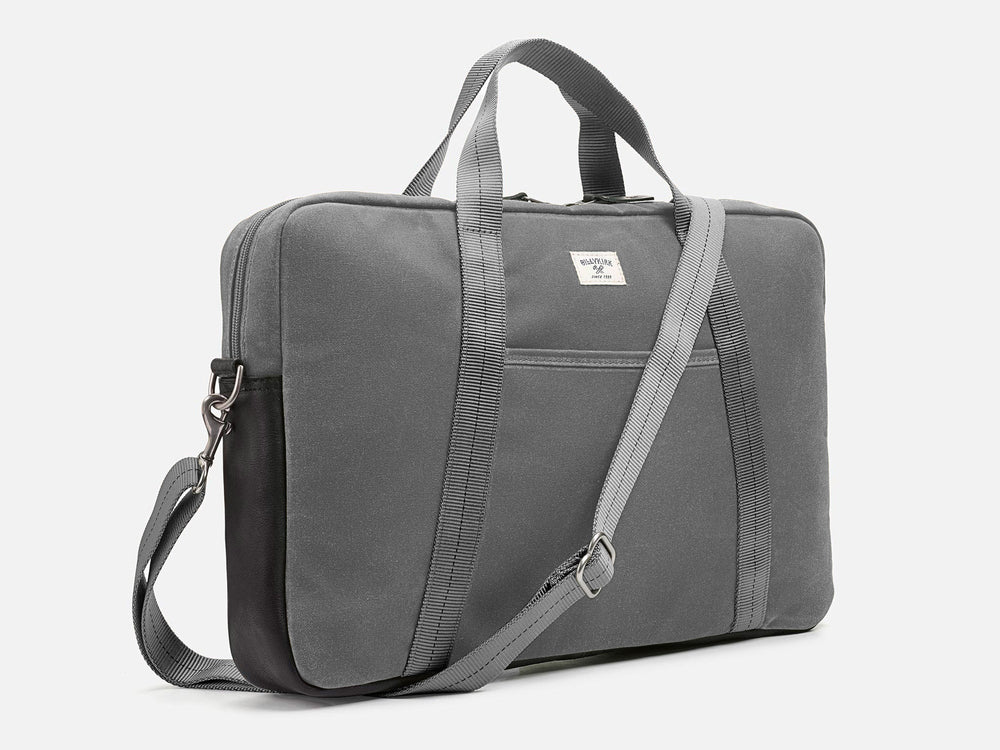 No. 508 Standard Issue Slim Briefcase, Ash by Billykirk
