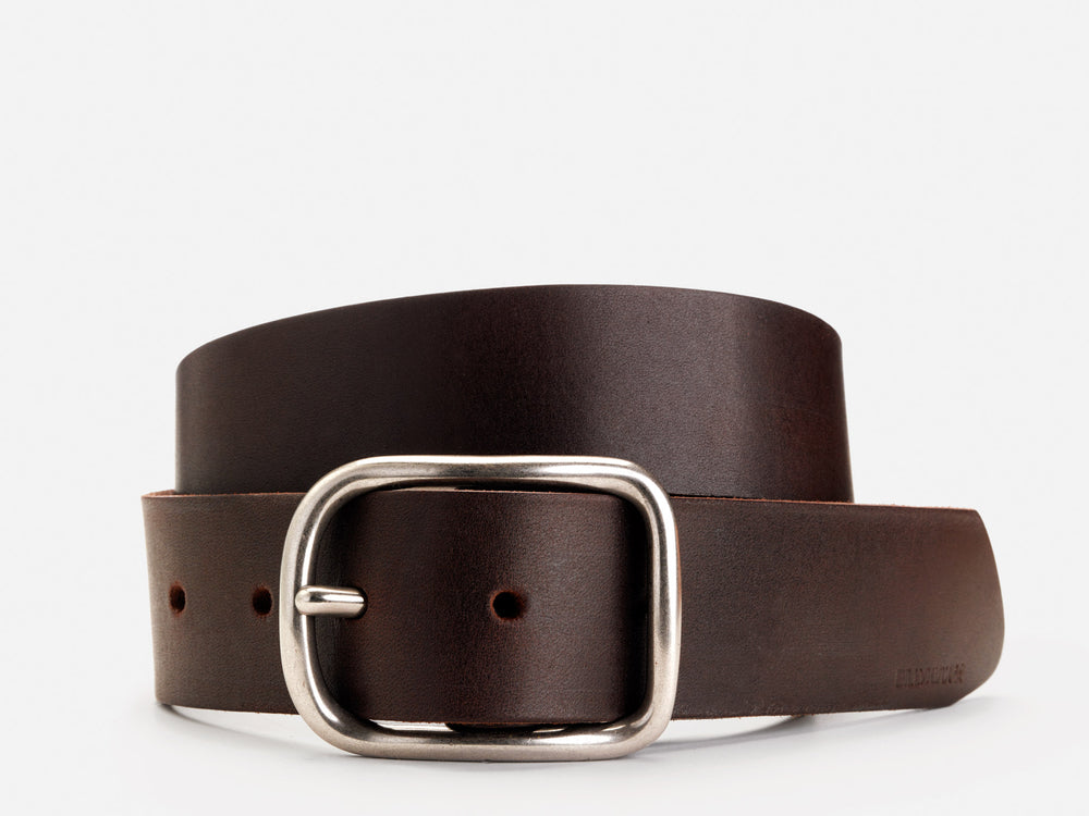 No. 288 Center Bar Belt, Dark Brown by Billykirk
