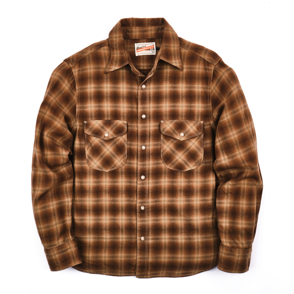 Bodie Brown Shadow Plaid by Freenote Cloth