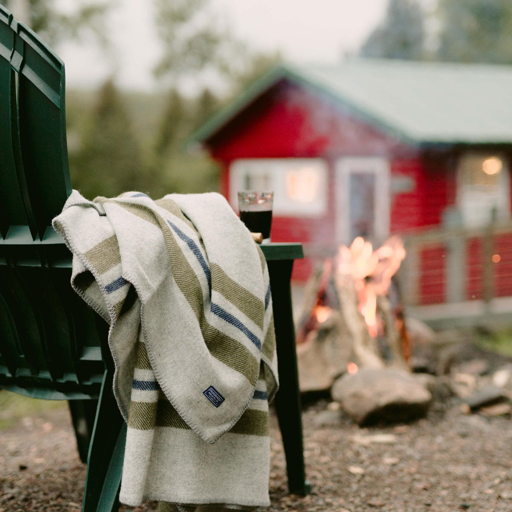 Cabin Wool Throw - Smoke by Faribault Mill