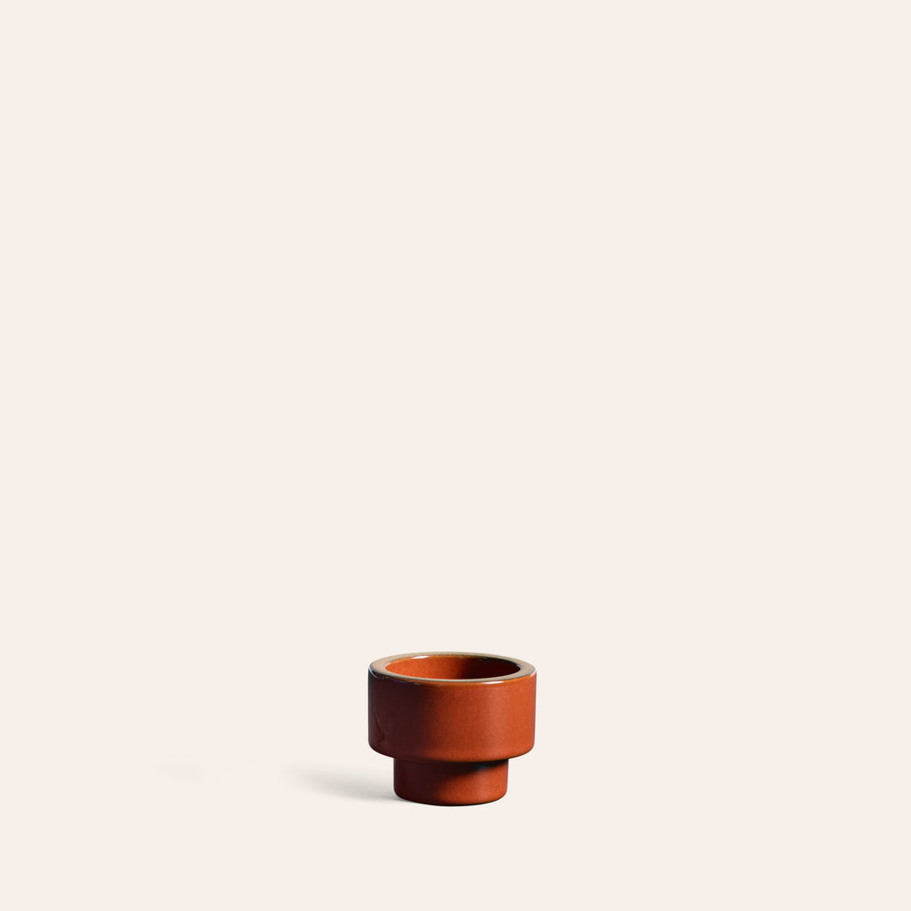 Candle Holder in Burnt Red by Heath Ceramics