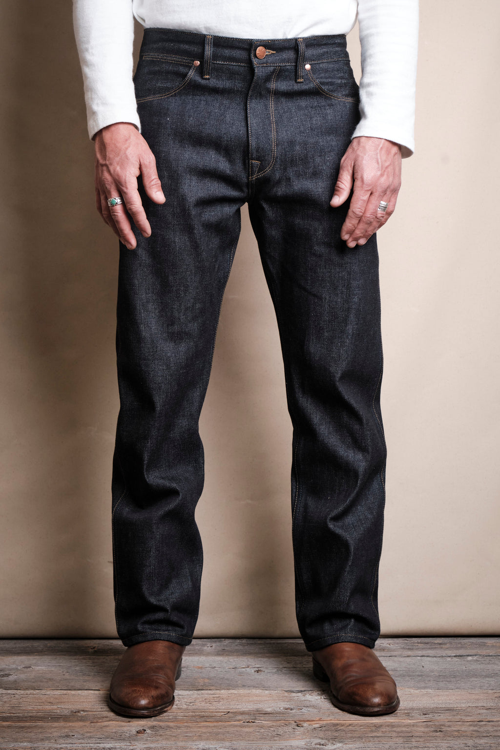 Wilkes Western 14.25  ounce Broken Twill Japanese Denim by Freenote Cloth