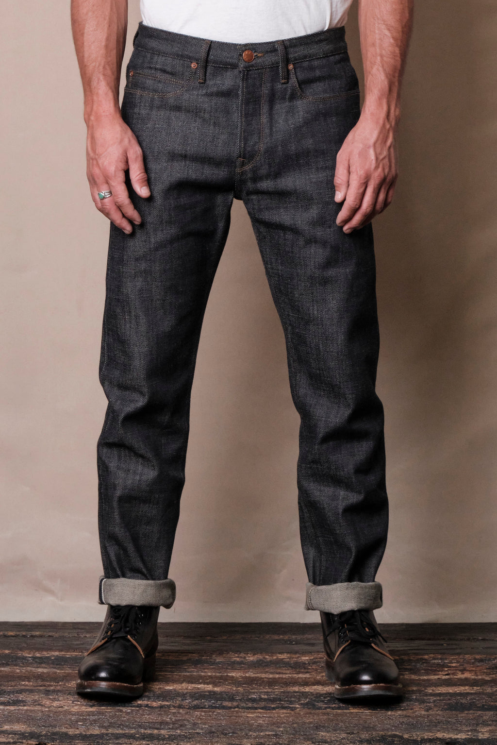 Portola Classic Taper 20 Ounce Indigo Denim by Freenote Cloth