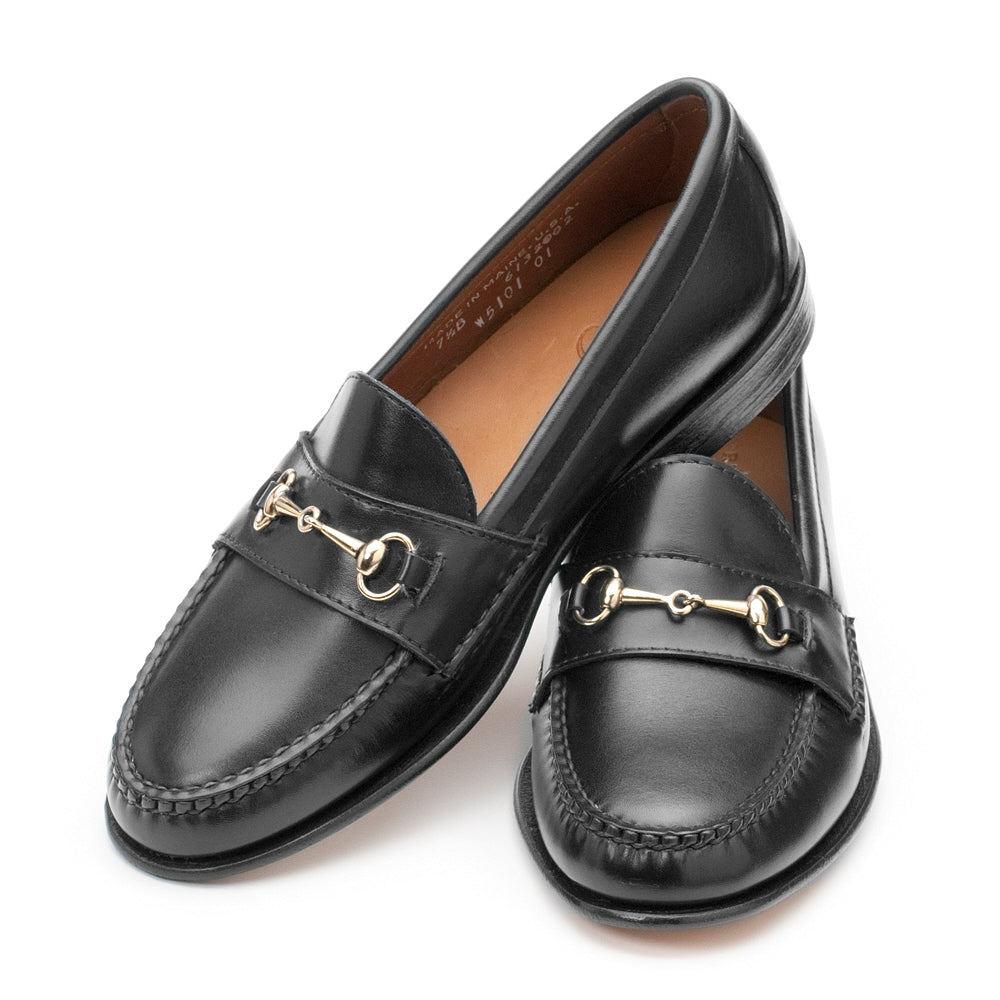 Women's Horsebit Loafers - Black Calf by Rancourt & Co.