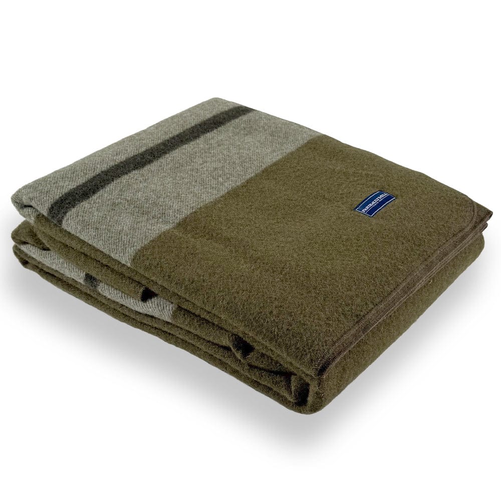 Scout Wool Camp Blanket - Moss Green by Faribault Mill
