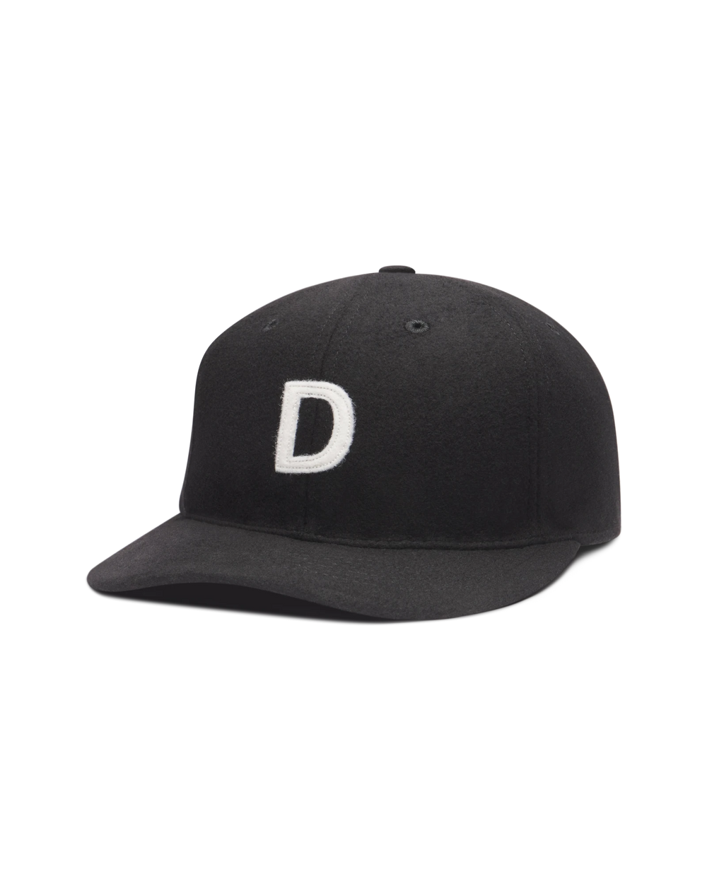 Wool Flatbill Soft Goods Detroit Hat - Black by Soft Goods