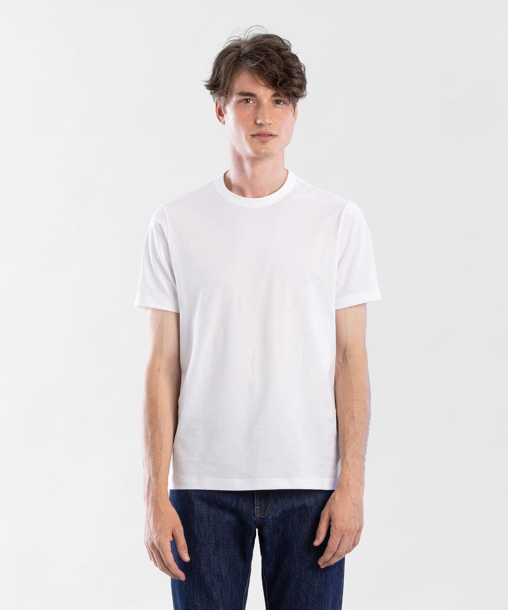 Refined 160 SS White Men's Crewneck T-shirt by Todd Shelton