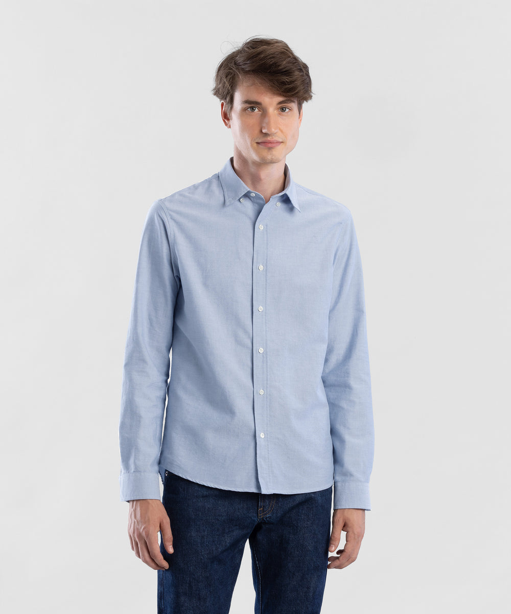 Oxford 150 Vintage Blue Men's Shirt by Todd Shelton