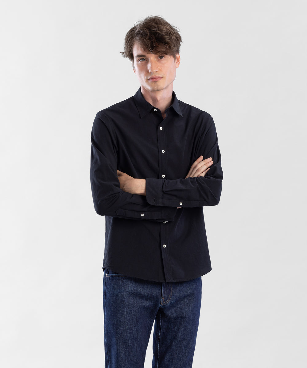 Renaissance Man Black Men's Chambray Shirt by Todd Shelton