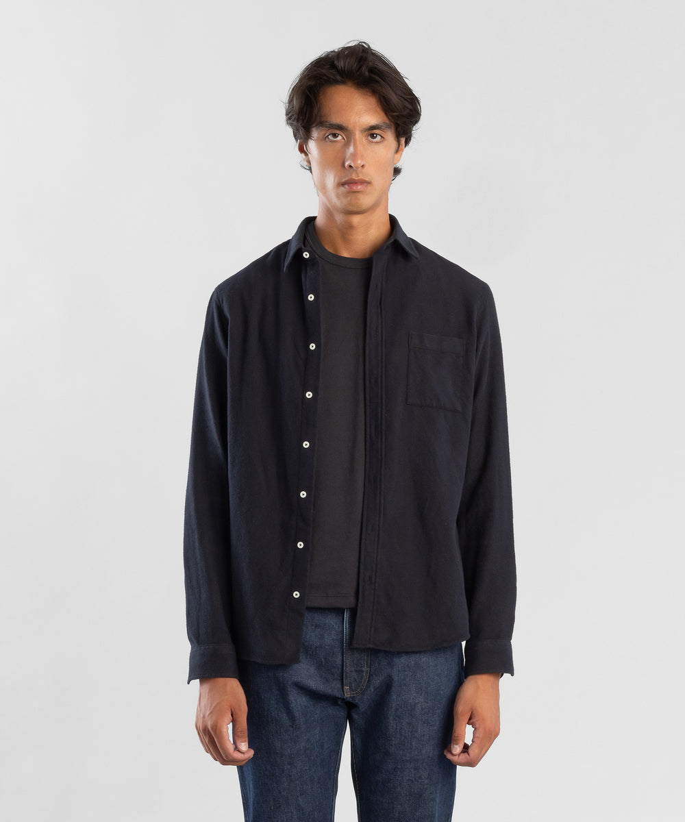 Flannel 160 Black Men's Shirt by Todd Shelton