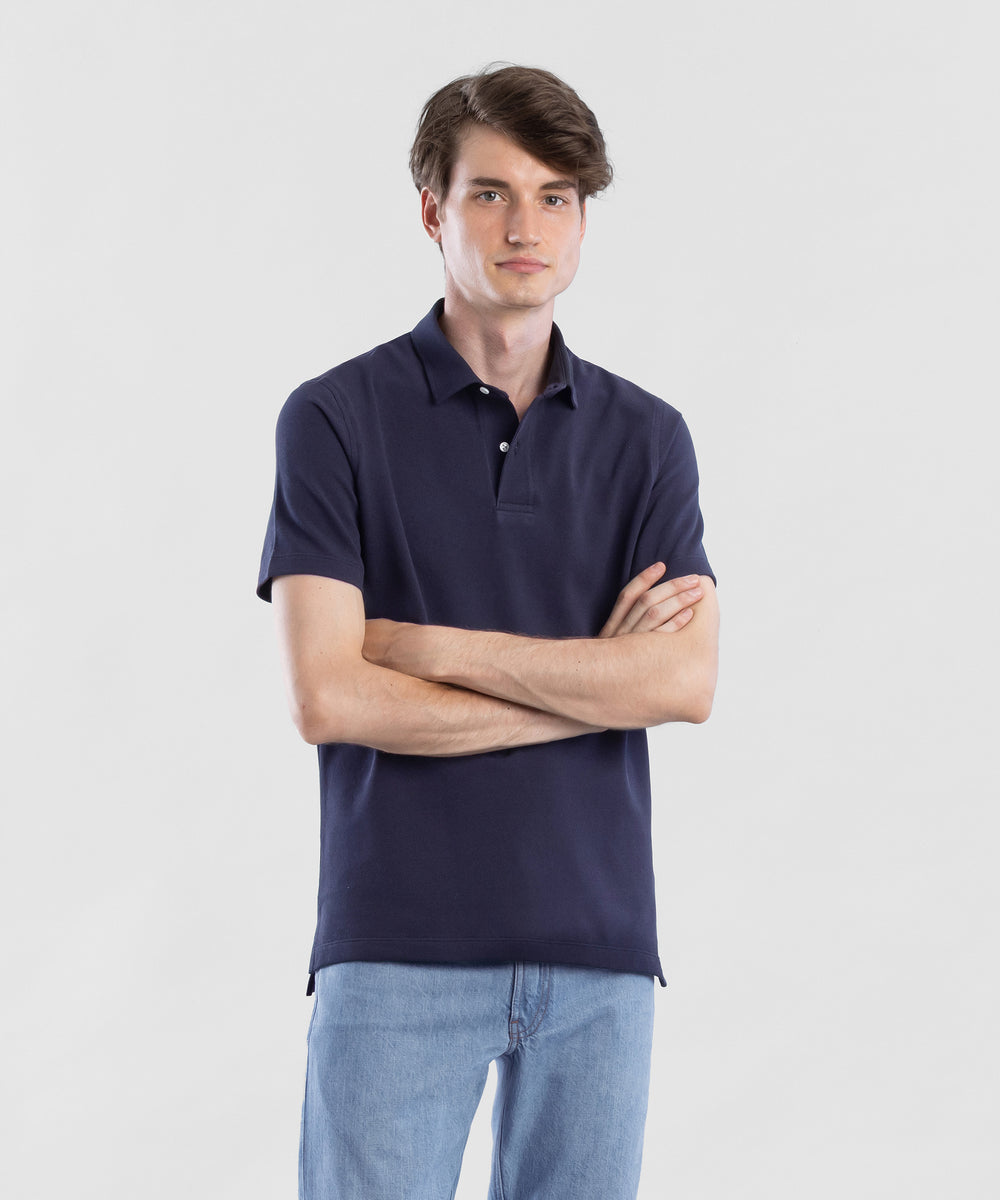 Pique Polo Navy Men's Polo Shirt by Todd Shelton
