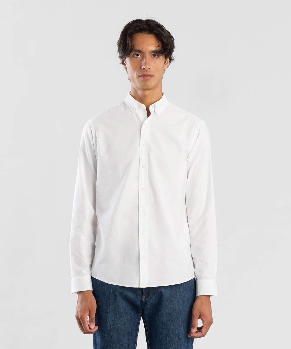 Oxford 150 White Men's Shirt by Todd Shelton